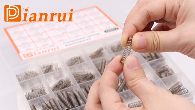 Image of Dianrui 392PCS Compression Springs Assortment Kit 24 Different Sizes Spring Stainless Steel Mechanical Small Springs for DIY Repair Project