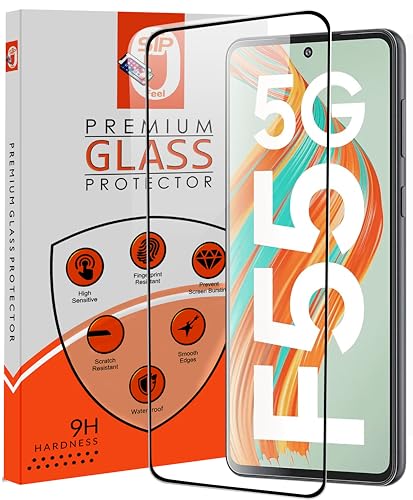 Image of Premium Tempered Glass Screen Protector Guard Compatible For Samsung Galaxy F55 5G / M55 5G / M55S 5G (6.7 Inch, Pack of 1) | Edge to Edge Coverage With Easy to installation kit