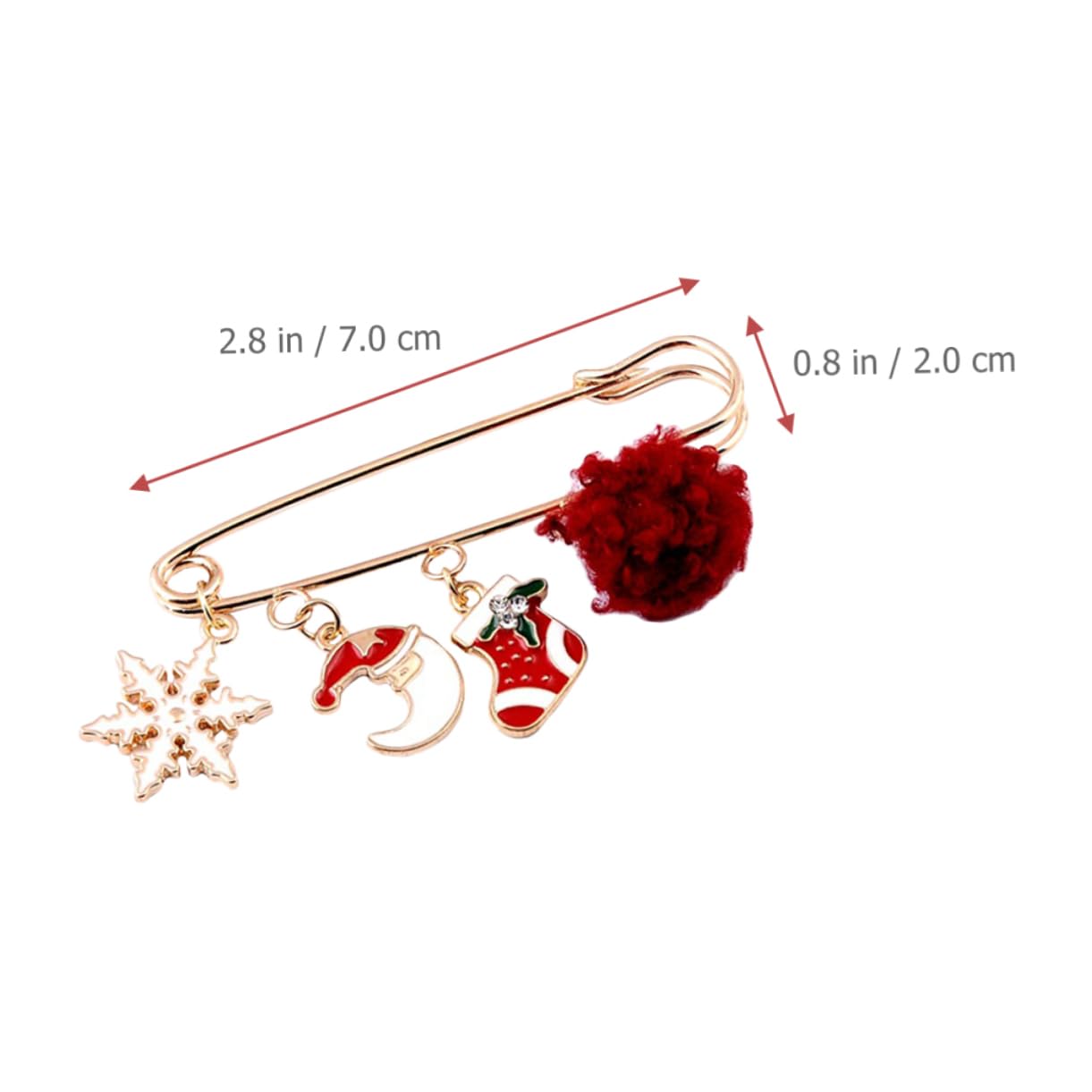 SOIMISS 15pezzi Spille Natalizie Per Sciarpe Maglioni e Cappelli Accessori Eleganti Per Donne Per Festività e Occasioni Speciali