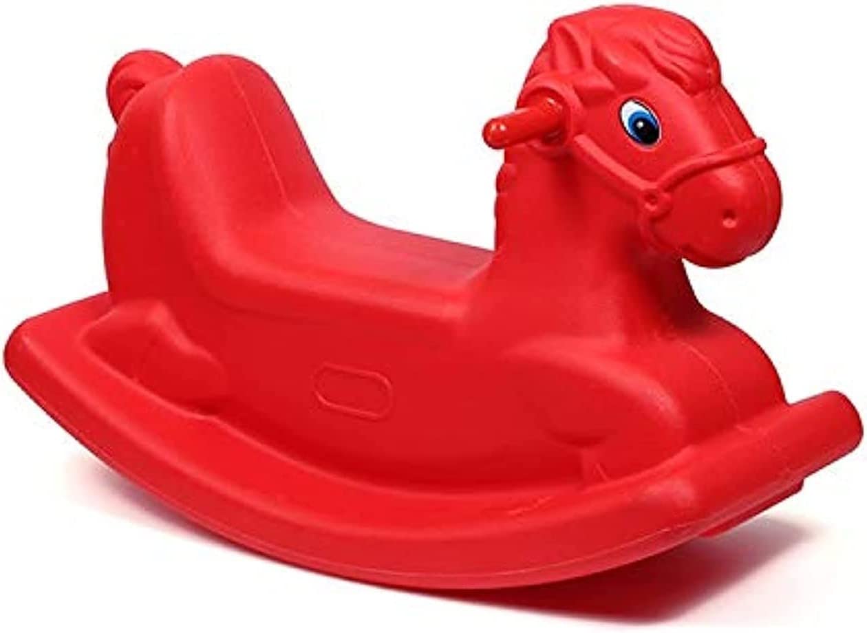 RBW TOYS Horse Rocker SeeSaw For Kids Toddler Rocking Horse Toys See-Saw Activites. (Red-Seesaw)