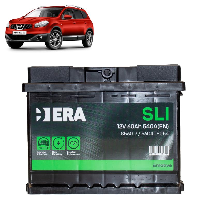 Batteria 60Ah per Nissan Qashqai 1.6 2.0 benzina 2006-2011
