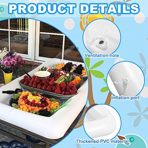 Plateau de service gonflable x2 pour buffet froid et barbecue - 4