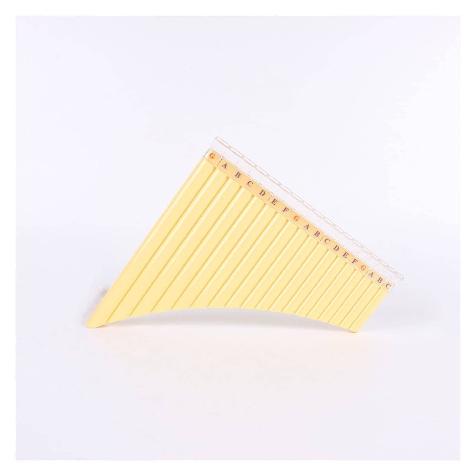Zampoñas 16/18 Tubos Alto C Llave Pan Flauta Resina Pan Tubos Chino Tradicional Instrumento Musical ABS Pan Flauta (Color : 18tube Yellow)