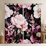Photo Gallery homewish tende oscuranti con peonia rosa, tende per finestre con fiori botanici, set da 2 pannelli, 168 x 228 cm, tende vintage retrò per finestre, elegante decorazione floreale per la stanza Photo Gallery homewish tende oscuranti con peonia rosa, tende per finestre con fiori botanici, set da 2 pannelli, 168 x 228 cm, tende vintage retrò per finestre, elegante decorazione floreale per la stanza