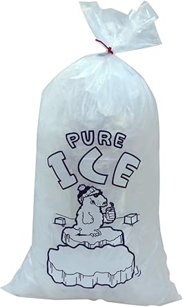 Interplas PB-ICE-10AWT 10 lbs Polar Bear Icebags with Twist Ties, 22