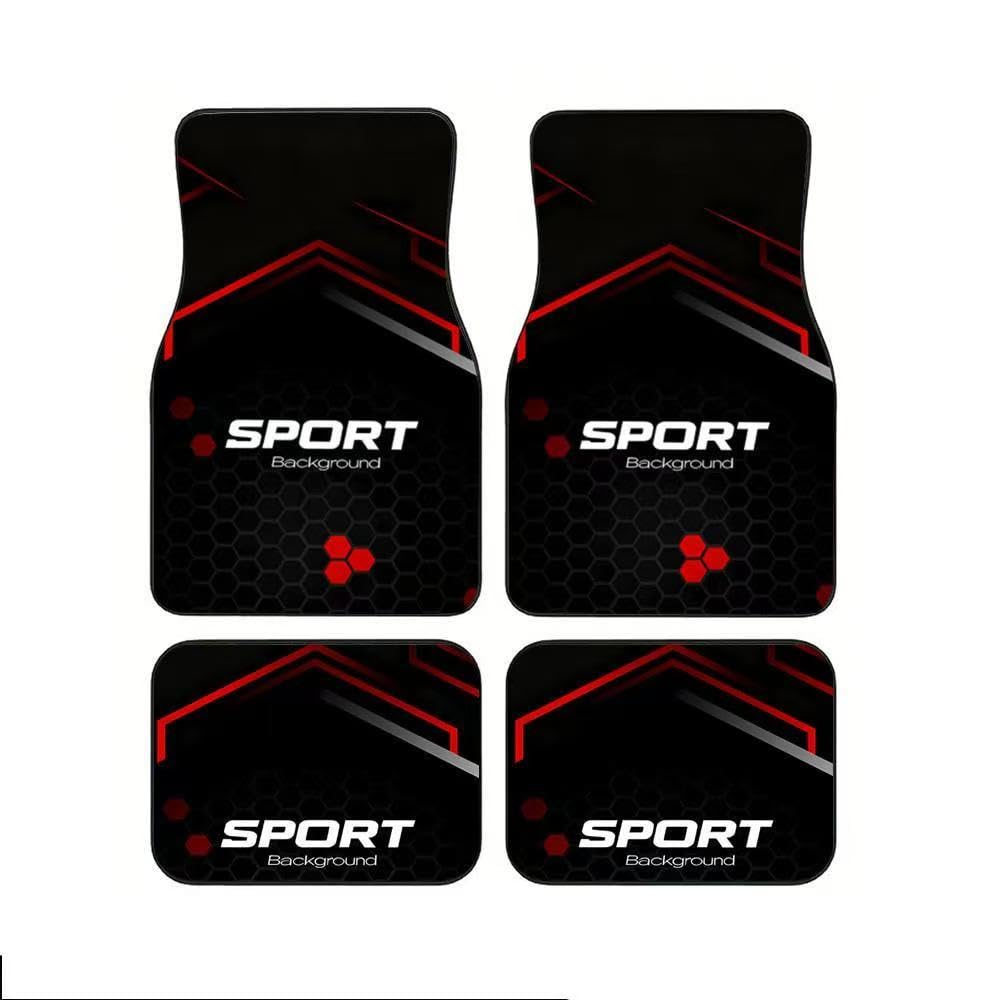 ONEMAJI 4 Pcs Car Floor Mats for FIAT Tipo Schrägheck 357 I 2016-2020, Vehicle Footwell Carpets Interior Flooring Set Auto Floor Protectors Mat Pad Accessory Protection