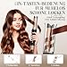 Lookmate Kaltluft Lockenstab Automatisch – 32mm Beach Waves Curler, 4 Temperaturstufen (150–230°C), Anti-Verbrennungs, Automatischer Rotierender Lockenstab für Große & Kleine Locken, Roségold