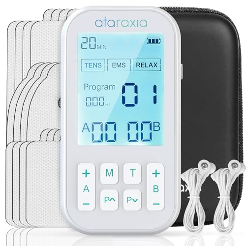 TENS Unit Muscle Stimulator, 3-in-1 EMS Massager Machine, Masajeador Muscular Electrico with 60