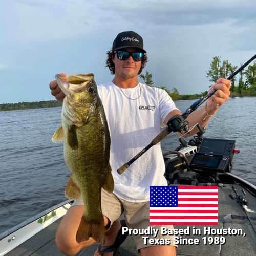 Castaway Skeleton Nano 7' Spinning Fishing Rod - Proprietary Carbon Nano Blank, Sea Guide Split Reel Seat, Cork Handle, Stainless Tangle-Free Guides, Zirconium Rings, Lightweight & Durable #TOP3