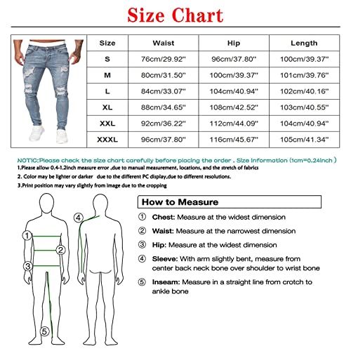 Calça jeans slim rasgada masculina casual hip hop esportiva, jeans de alta elasticidade com zíper pa