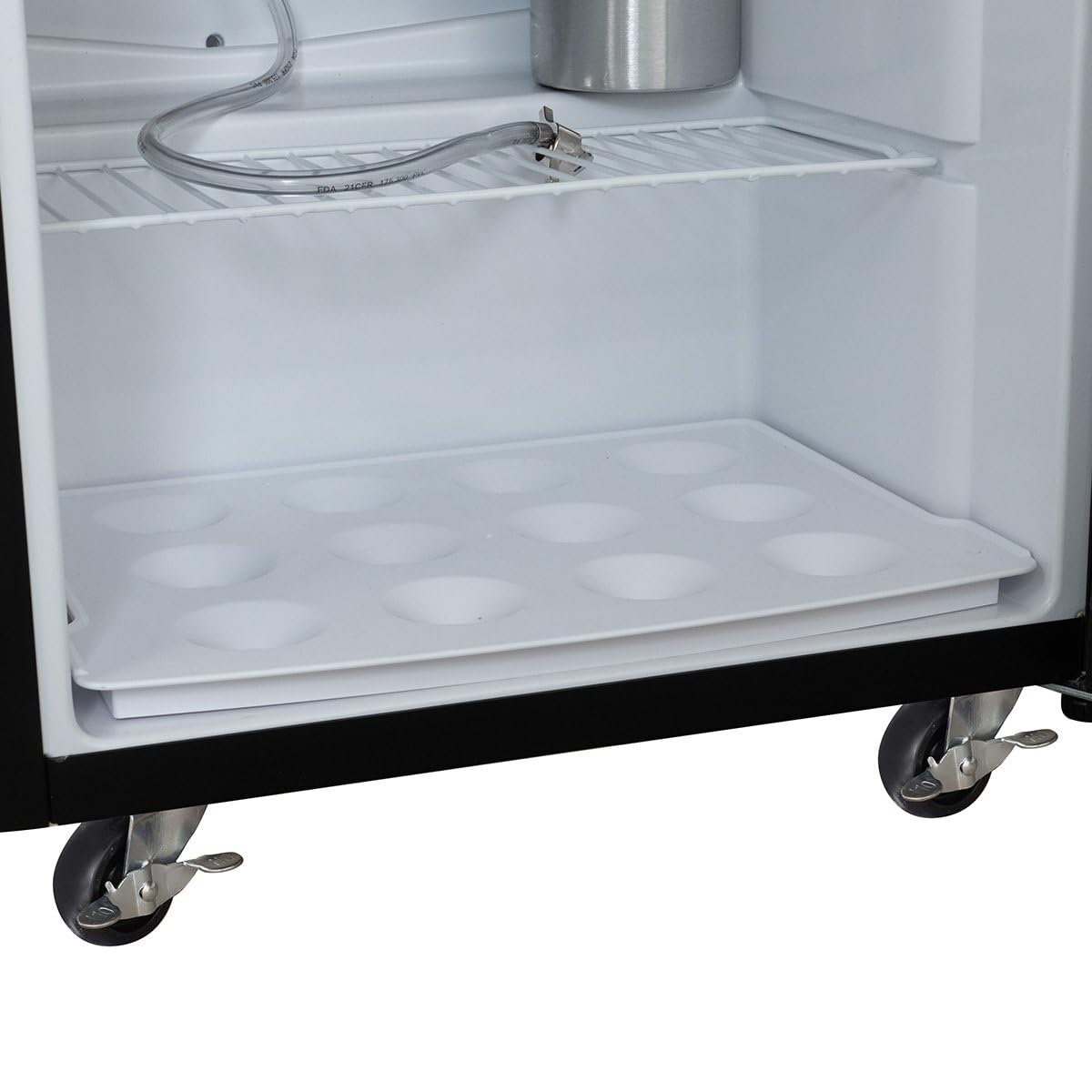 GastroHero - Impianto di spillatura birra fino a 30L fusti con raffreddamento I Spillatore con raffreddamento per birra alla spina I Movibile con regolatore CO2 intervallo di raffreddamento 0-10 °C