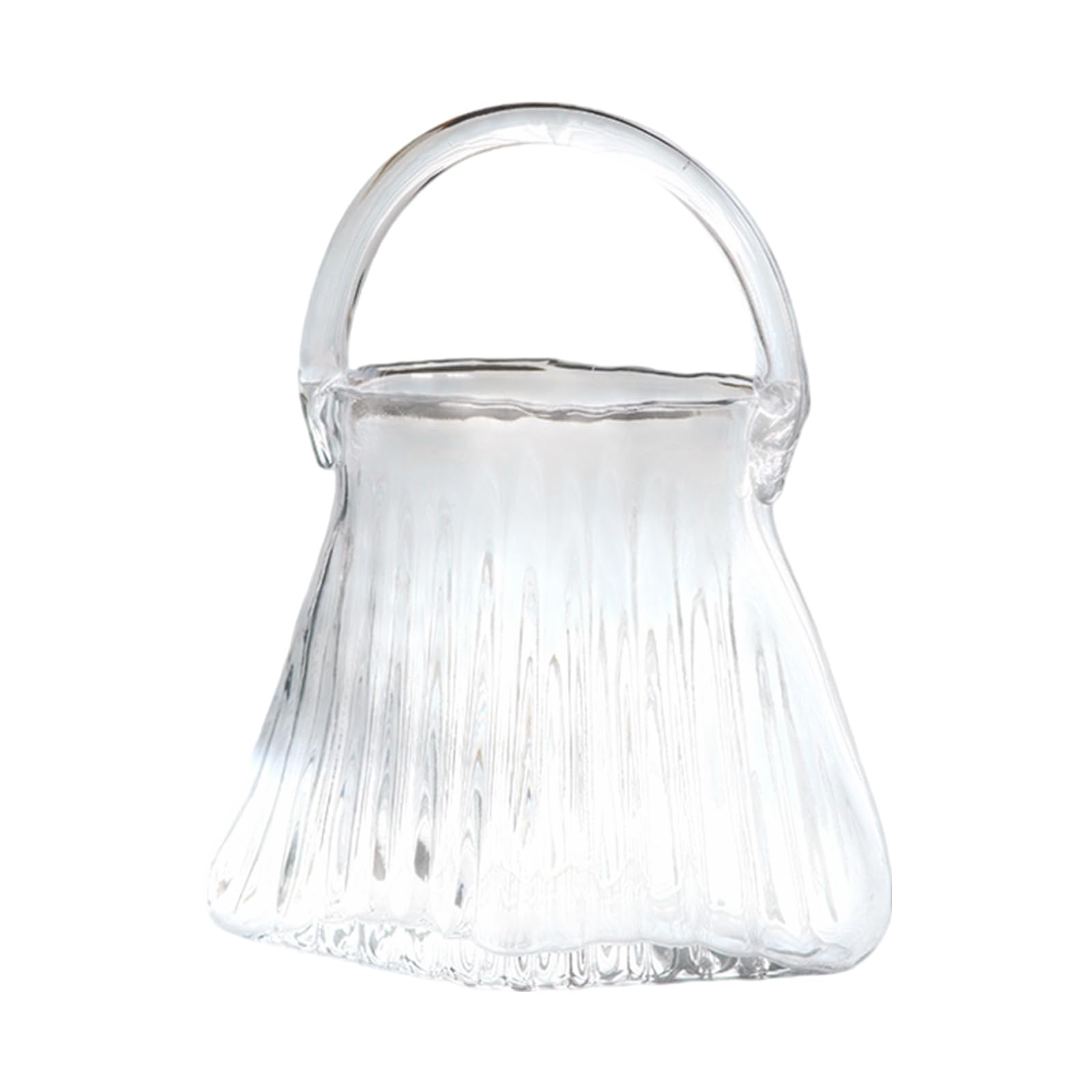 NVOQILIN Vases Centerpiece Glass Handbag Decoration for Home Decoraion Birthday Wedding Housewarming Gift Decorative Glass Jar