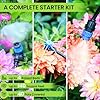 Bonviee Drip Irrigation System, 230FT Garden Watering System with Quick-to-Connect Fittings, Adjustable Drip Emitters, 1/4” & 5/16” Tubing, Drip Irrigation Kit for Raised Garden Beds, Greenhouse, Lawn #1
