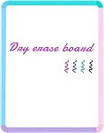 VUSIGN Petit tableau blanc à sec, 14'' x 11'', Mini Tableau blanc avec marqueurs pour réfrigérateur, mur, serrure, rose