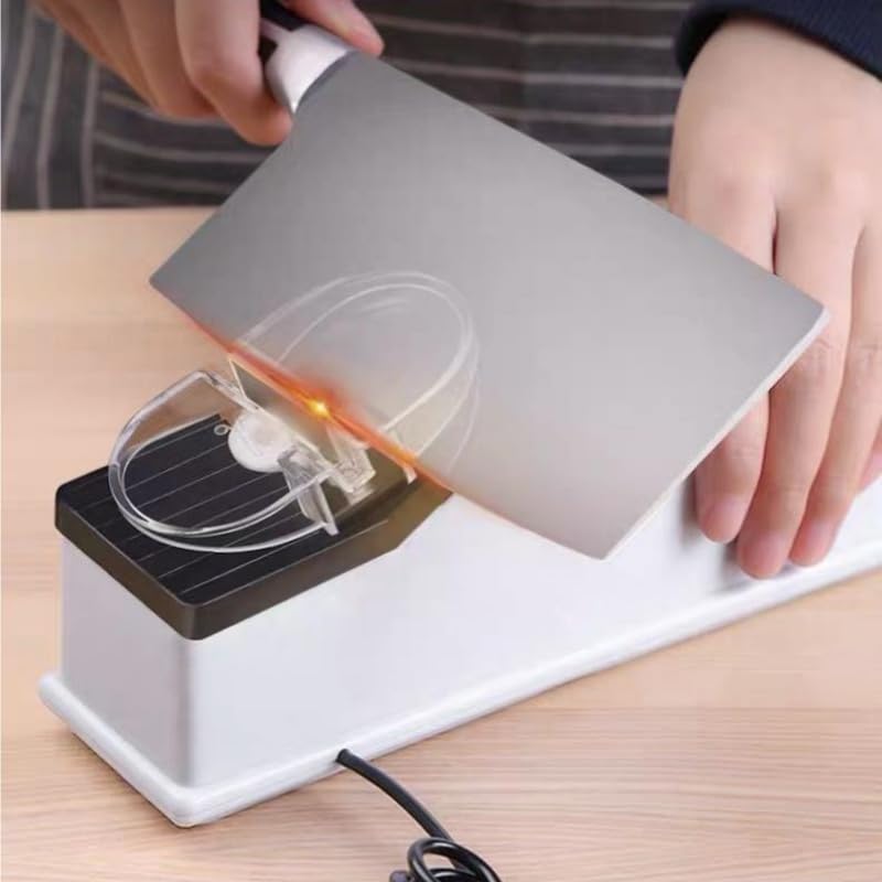 festberg Klingenzauber Pro Elektrischer Messerschärfer - In 5 Sekunden scharf, elektrisch & manuelles Schärfen, hygienisch & leicht zu reinigen
