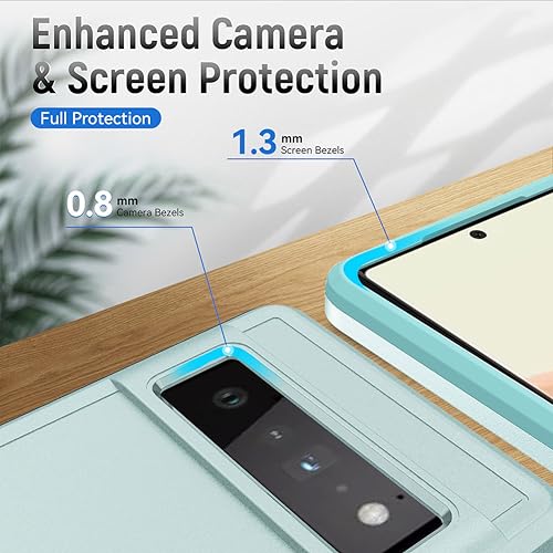 Coque Google Pixel 6 Pro antichoc verte finition militaire de 6,7 cm - 3
