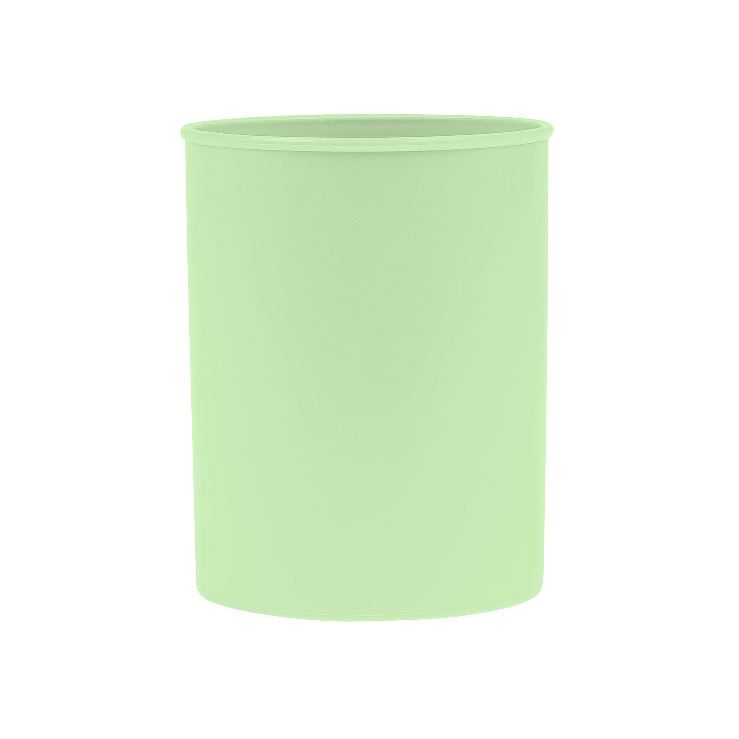DONAU 3132101PL-06 Plastic Pen Holder / 1 Piece/Green Pastel Colour/for Office School Household and Children/PP Product Desk Organiser and Pencil Storage Box