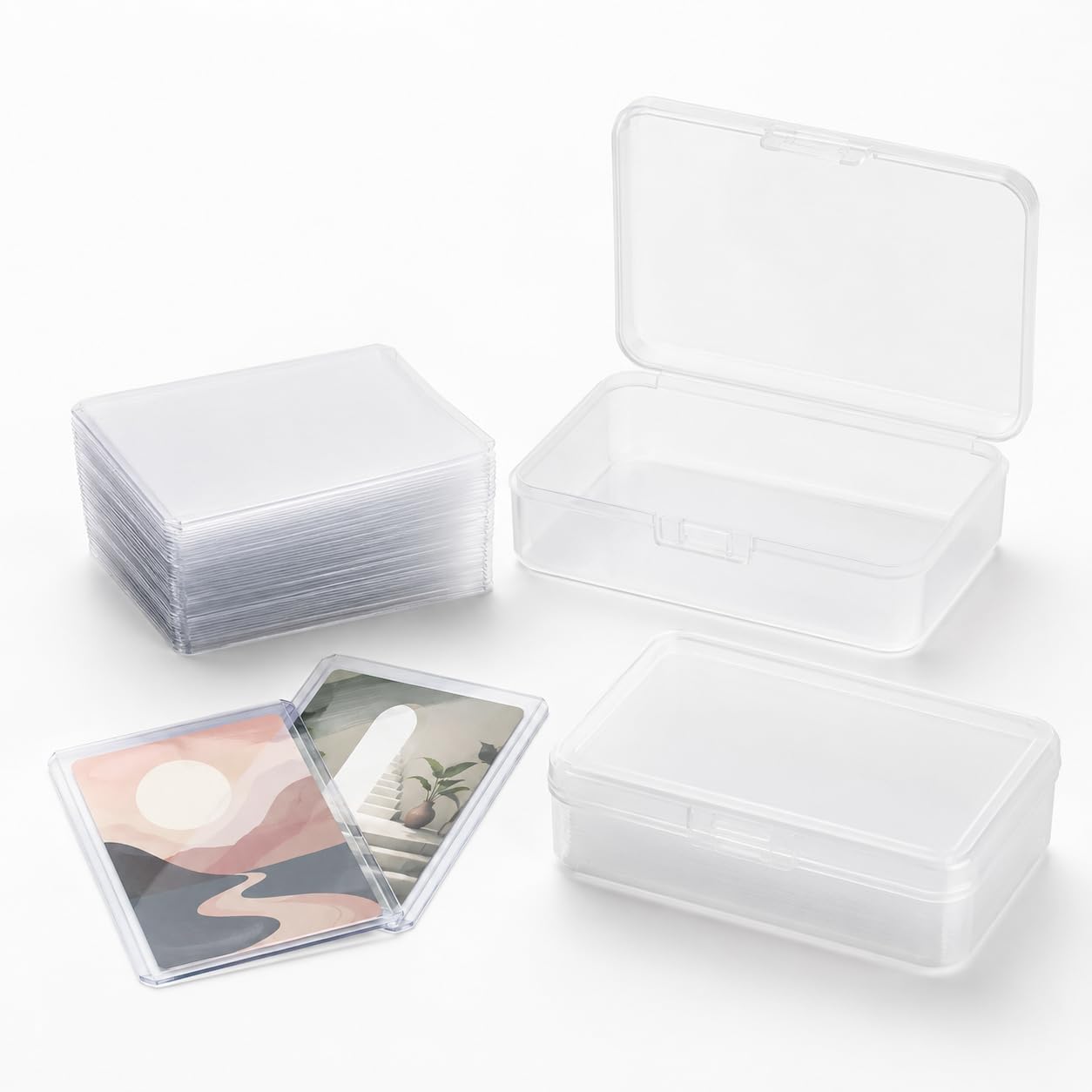 31Pcs Card Sleeves, Card Sleeves, Clear Photocard Sleeves for Photo Collection, Desktop Display and Organization-image-29