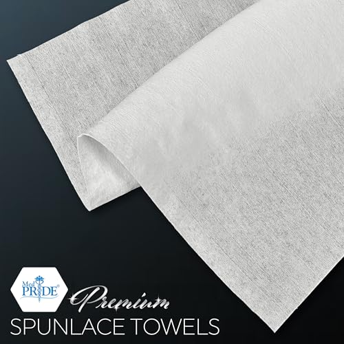 Image of MED PRIDE Premium Spunlace Towels, 12 Packs of 90 (1080 Towels), 12 inch x 13 inch, Ultra Soft, Disposable, Durable, Multipurpose, Lint-Free, Latex-Free