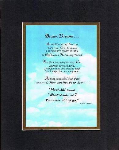 Touching and Heartfelt Poem for Inspirations - Broken Dream Poem
