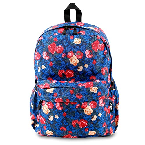 Image of J World Oz Middle School Backpack for Girls & Women. Cute Kids Laptop Bookbag, Vintage Rose