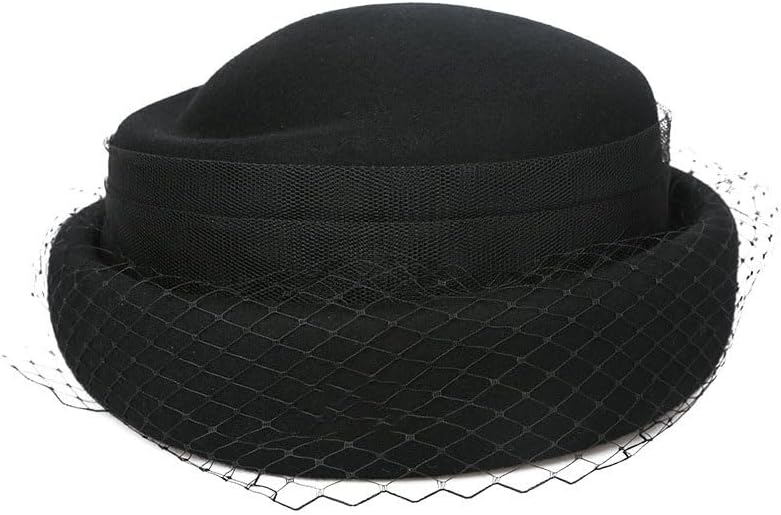 Autumn and Winter Vintage Mesh Fashion Women's Beret Celebrity Round Top Hat