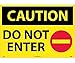 CAUTION, DO NOT ENTER, GRAPHIC, 20X28, .040 ALUM