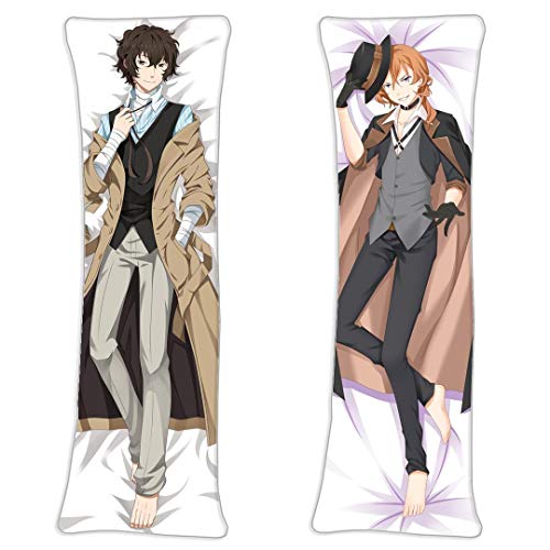 Top 10 Best Dog Body Pillow 9 Chūya Nakahara Osamu Dazai Bungo Stray Dogs Body Pillowcase 150cmx50cm(59inx19.6in) ...
