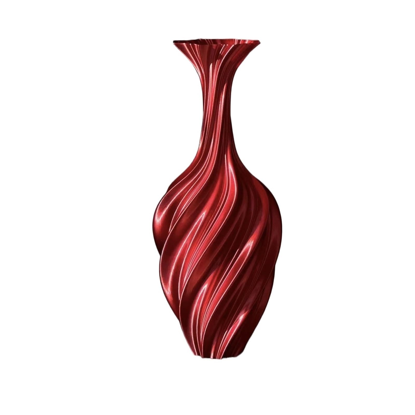 Vase Vase 25cm Modern Home Decor Artistic Flower Arrangement Centerpiece Sculptural(Color02)
