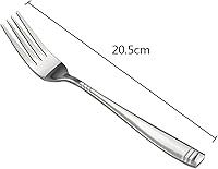 Vista 2 de Juego de 12 tenedores de acero inoxidable, tenedores de cocina para comer