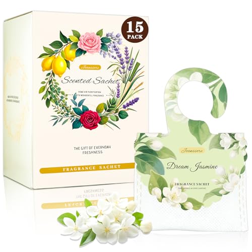 15 Packs Scented Sachets Bag for Drawers and Closets, Air Freshener for Home Fragrance Sachet,...