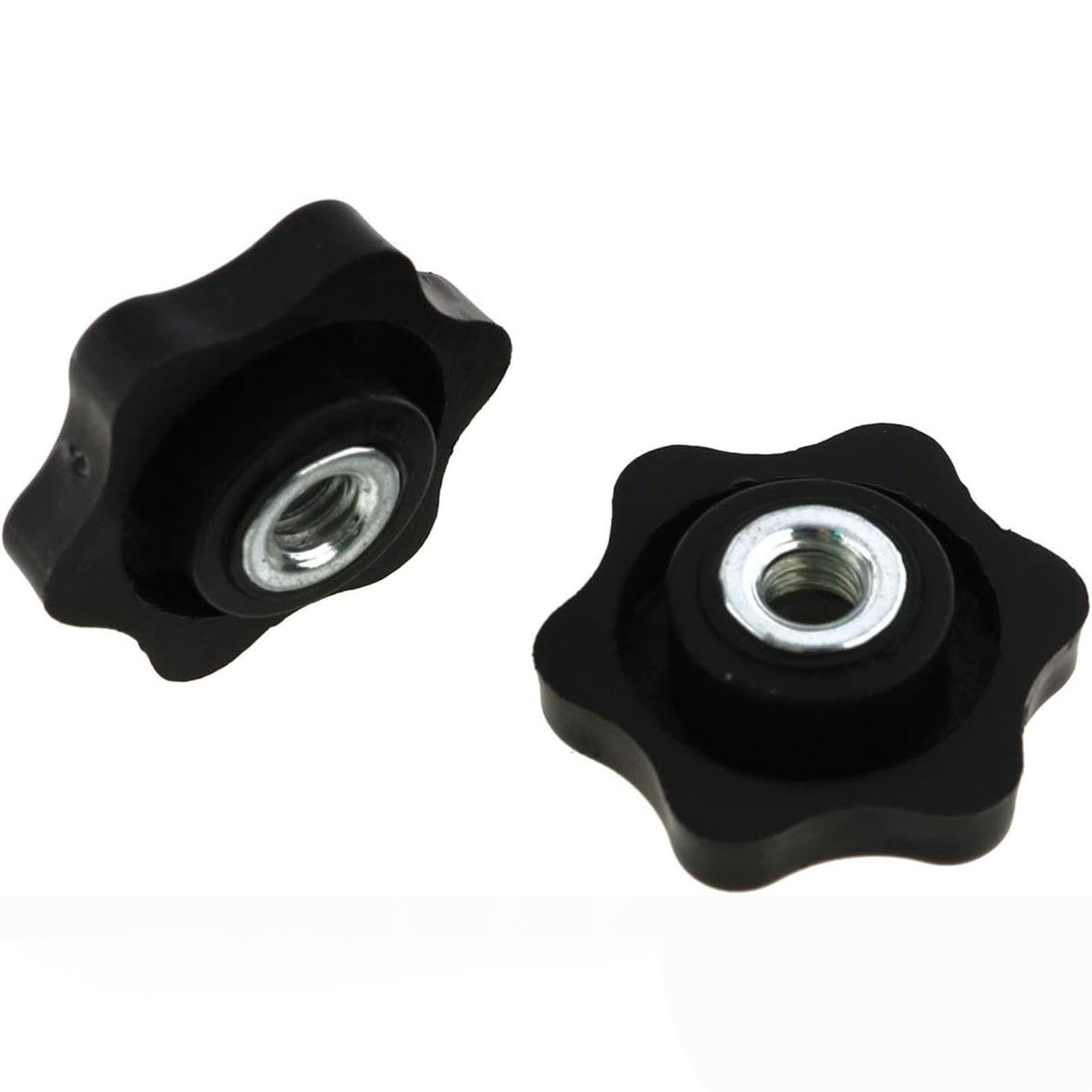 YOUZMY 4pcs Star Handle Nut M8,Wing Nut M8,Serrated Screw Outer Diameter (50mm) Serrated Grip Nuts,Star Handle Nut Female Thread For Machine