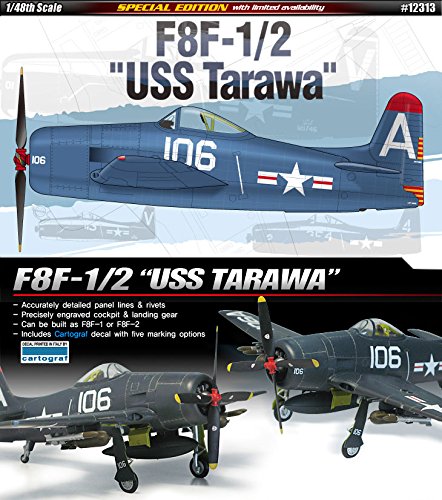 F8F-1/2 USS Tarawa Academy 1/48 kit plastique avion miniature à monter