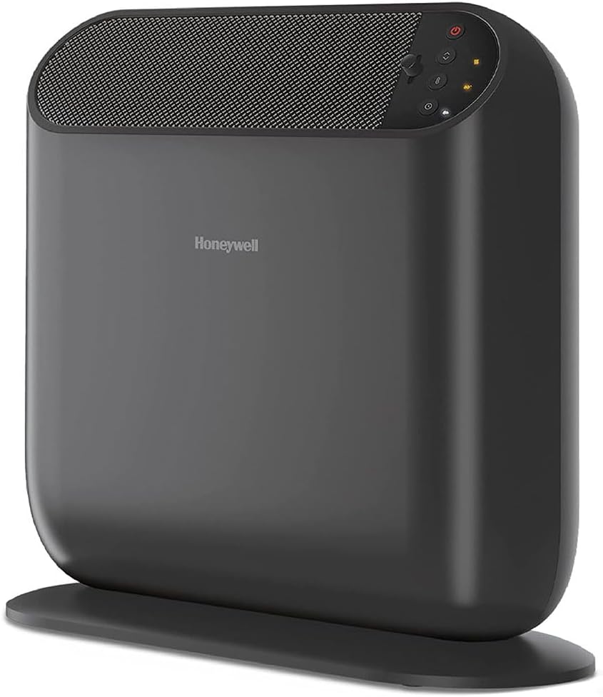 Honeywell ThermaWave 6 Ceramic Technology Space Heater, Black–Ceramic Heaterwith Programmable Thermostat