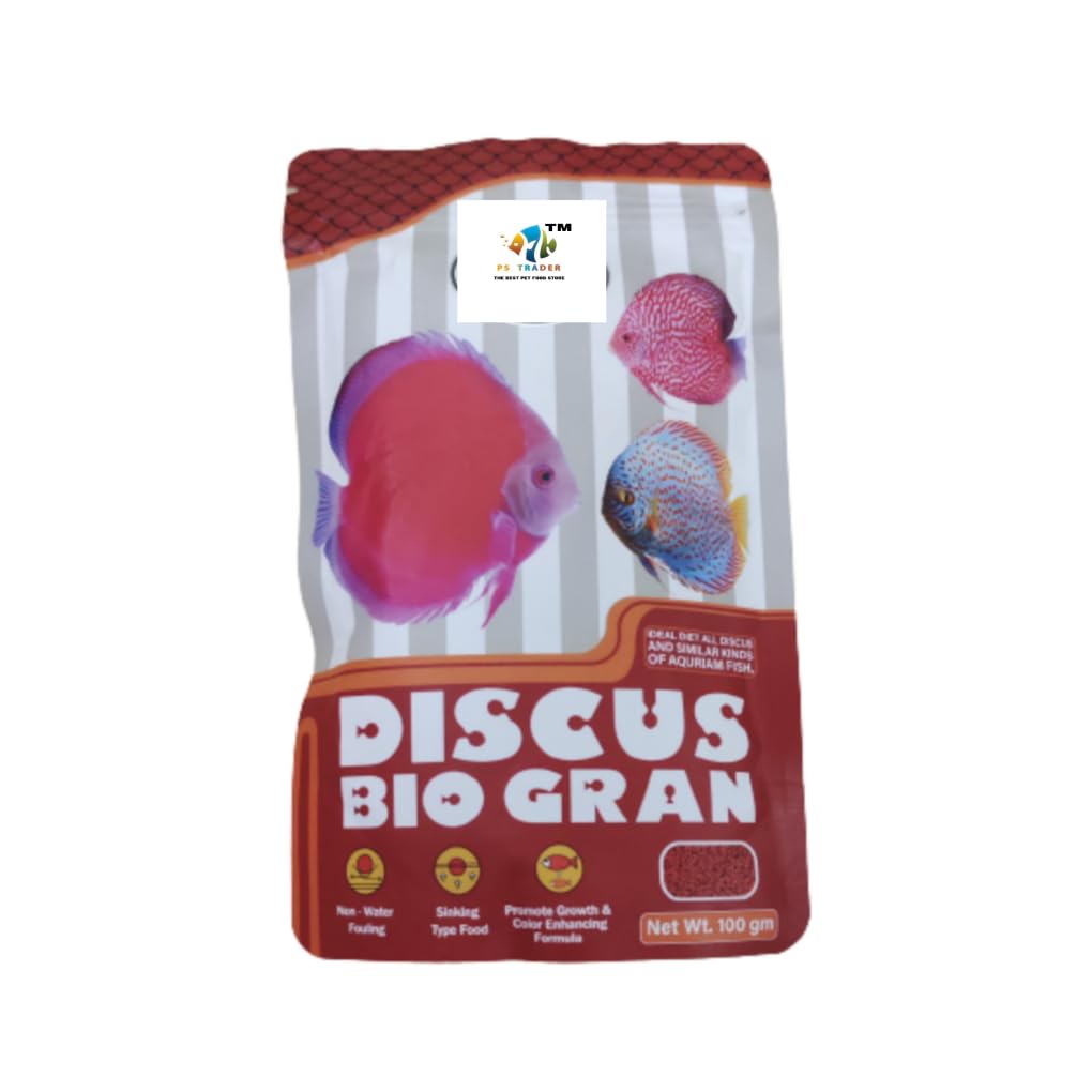 Discus Bio-Gran 100 g Ideal diest All Discus & Simeler Aquarium Fish by PS TRADER