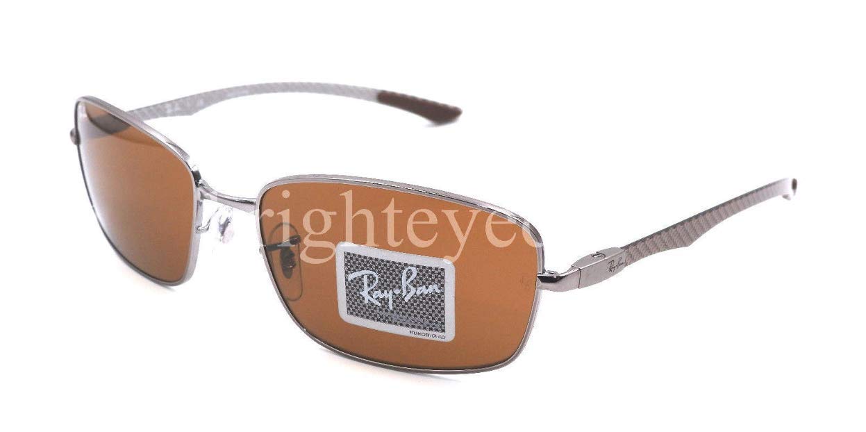 Ray-Ban TECH RB8308-004 Sunglasses Carbon Fiber/Gunmetal w/Brown lens 59mm