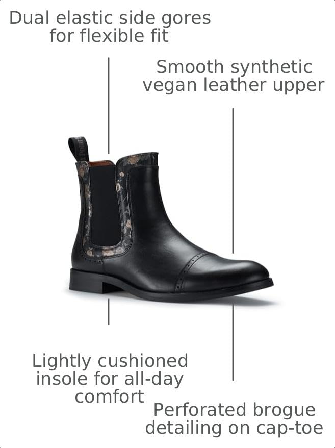 Image of Polar Fox Men's Classic High-Top Chelsea Boot | Stylish Slip-On Ankle Boot for Dress, Casual & Formal Wear