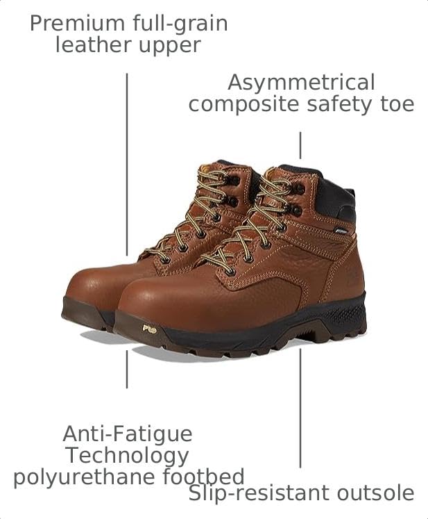 Image of Timberland PRO Women's Titan Ev 6in Comp Toe Waterproof Boots