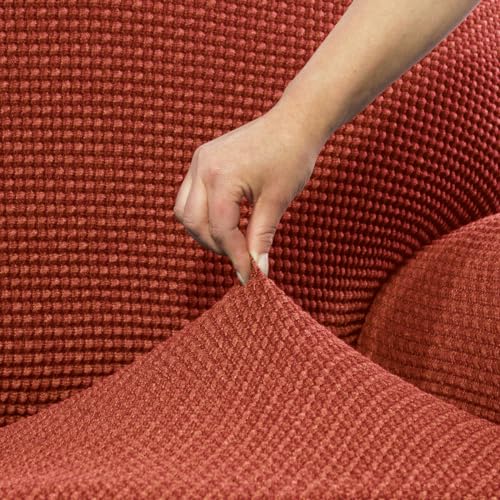 Funda para sillon relax superelastica SOFASKINS color naranja transpirable de 70-90cm 5