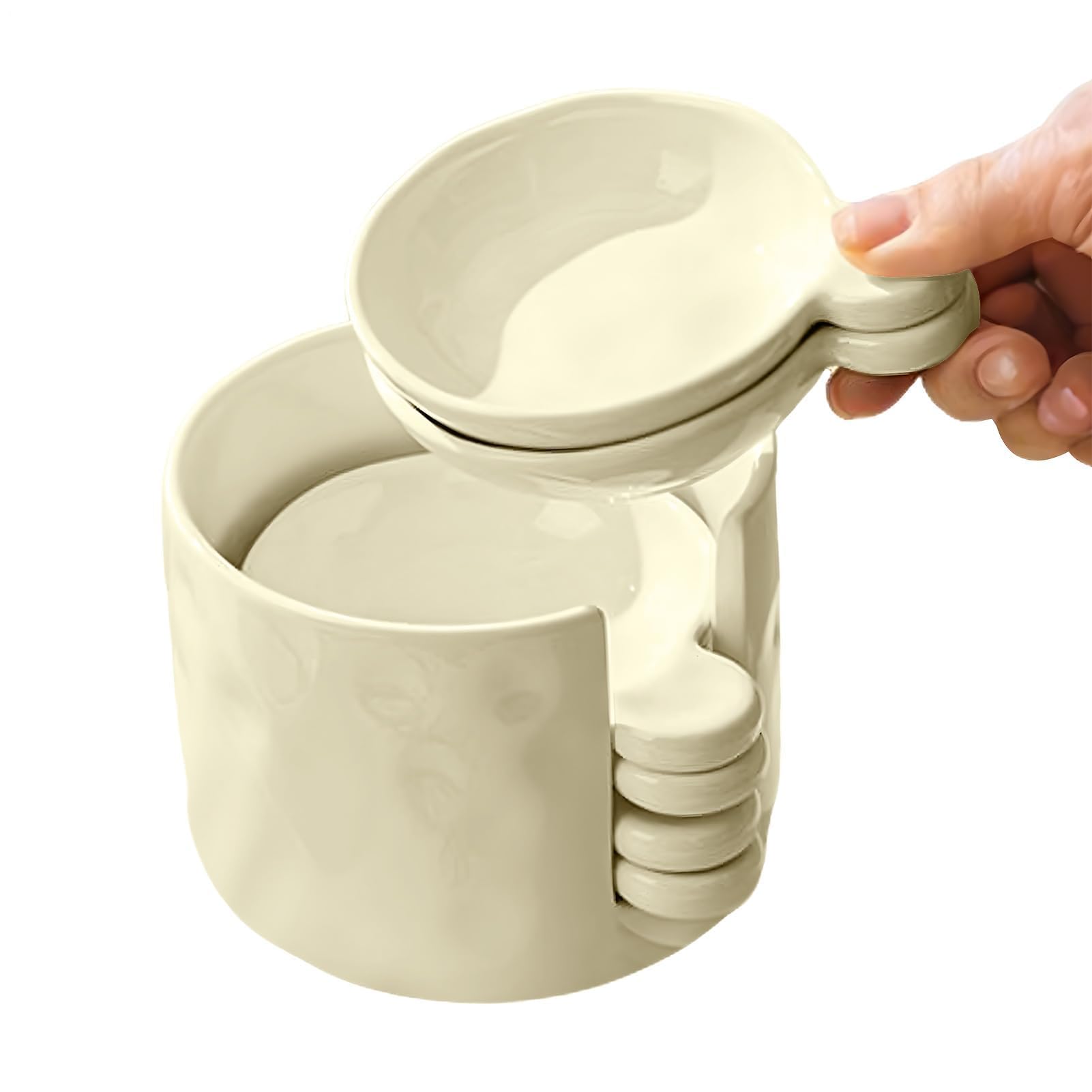 Set di piatti per salsa e supporto, mini piatto da portata per ketchup, barbecue e salse, include una comoda scatola Sto per un facile nizat e servire