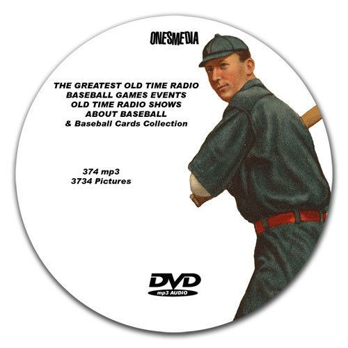 96 GREATEST BASEBALL GAMES EVER PLAYED ON OLD TIME RADIO AND VARIOUS EVENTS DVD-ROM mp3 - Includes...