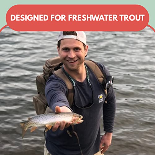 Tailored Tackle Trout Fishing Kit 77 Pc Tackle Box With Tackle Included | Tail Spinners Jerkbait Lure Crankbait Lures Jigs Bait Hooks Spoons Rooster Spinner Baits | Gear For Rainbow Trout Brook Brown #TOP5
