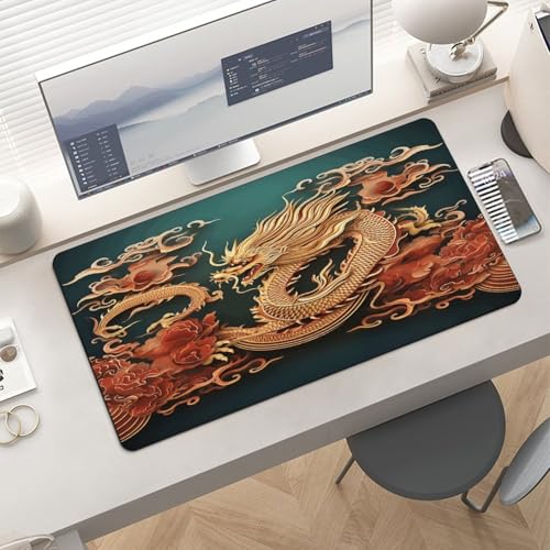 Pad de Escritorio Grande Estilo Dragon Chino 30x60 cm miniatura 6
