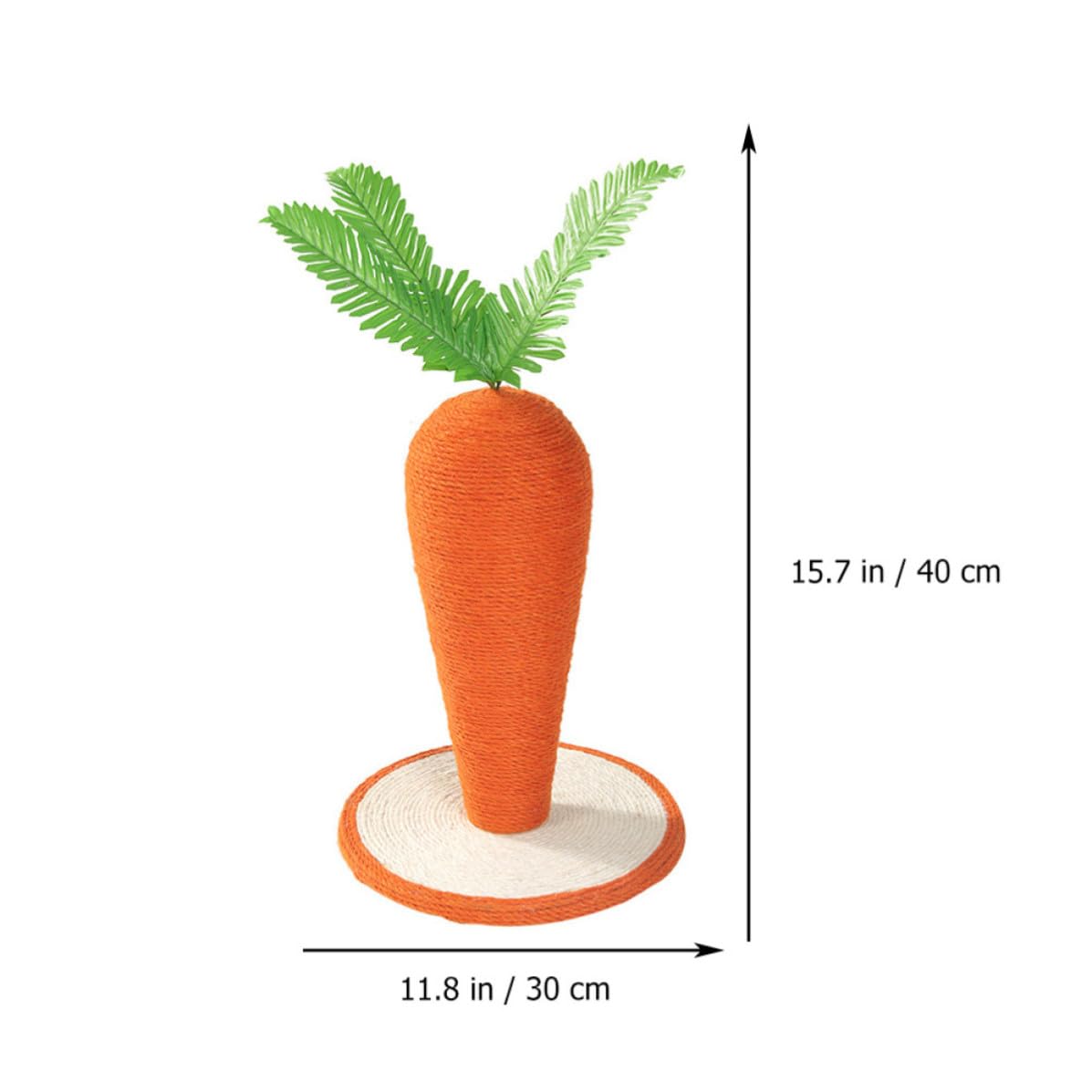 SEWACC Poteau à Griffes de Chat Cadre d'escalade pour Chat Carotte en Sisal Rouge Carton Composite pour Gratter Se Reposer et Jouer