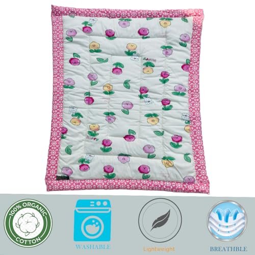 Image of Bedding Mattress for Cotton, Baby Sleeping Bed Set Godari Baby Cradle |Sleeping Mat |Multi Purpose Cushioned Bed |Baby Bed for 0 to 2 Years.