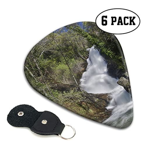 Lot de 6 médiators imprimés cascade forêt d’eau rivière avec boîte de rangement pour guitare acoustique et électrique - Les Beatles, Paul McCartney, John Lennon, RIngo Starr, George Harrison Lot de 6 médiators imprimés cascade forêt d'eau rivière avec boîte de rangement pour guitare acoustique et électrique – Image 3
