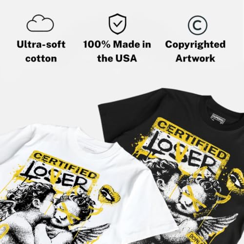 Image of DopeSkill Graphic Tee Streetwear Hip Hop Hypebeast Street Style Crew Neck Unisex T-Shirt Sneaker Colour Matching Shirts Angel
