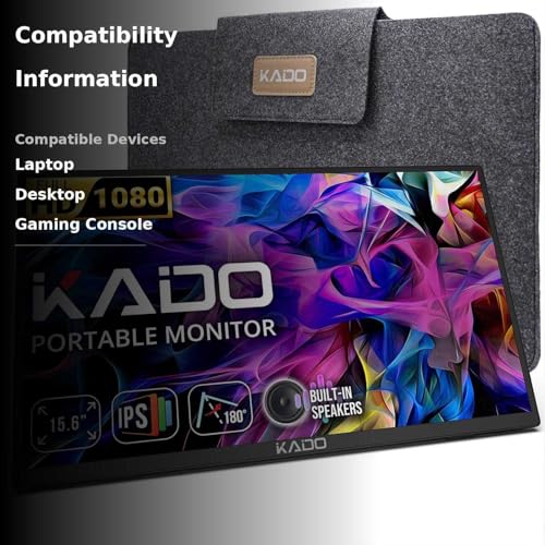 Kado Portable Monitor 15.6'' FHD 1080p K165W-FP の商品画像 2