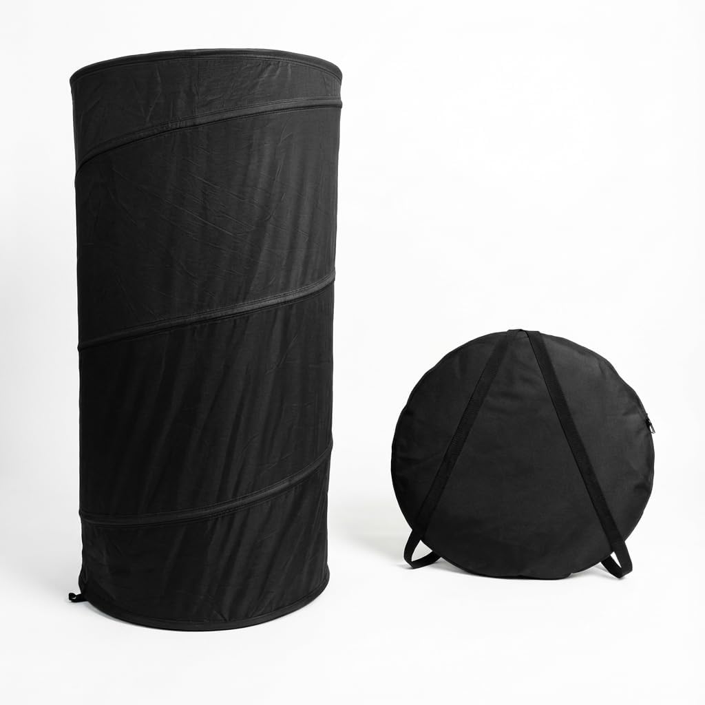 Pop-Up Privacy Changing Tent, Black, 5ft Tall, 28in Wide, Waterproof, Mesh Bottom, with Carry Bag, for Beach, Pool, and Camping