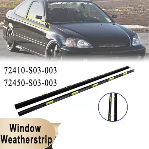 Joint d'étanchéité de vitre pour Civic EK9 EK4 de qualité supérieure - Réf 72450-S03-003